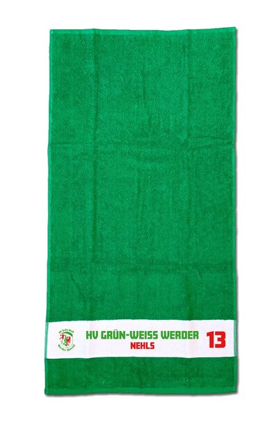 Handtuch mit bedruckter Bordüre „Handball Werder (Havel)“